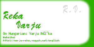 reka varju business card